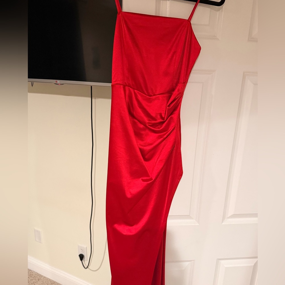 Macy's Vibrant Red Maxi Dress